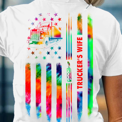 Trucker’s Wife Apparel - Rainbow Flag Trucker